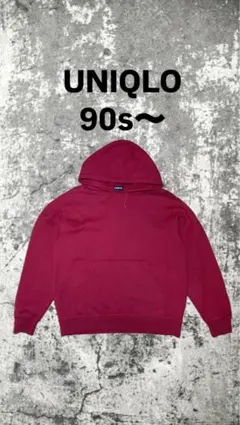 OLD UNIQLO パーカー　赤　レッド　00s 90s