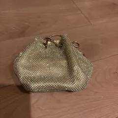 ビジュー装飾 ゴールド パーティーバッグ