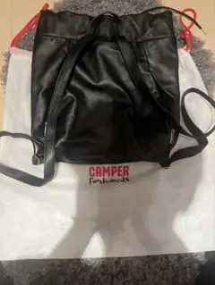 【美品】CAMPER 黒 バックパック　傷・汚れ一切なしの美品　袋付き