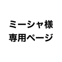 ミーシャ様専用ページ