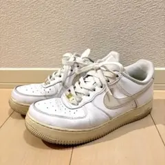 Nike Air Force 1 ホワイト ベージュ 25.0cm