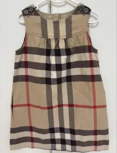 BURBERRY バーバリー チェック柄 ジャンバースカート 6Y 116cm