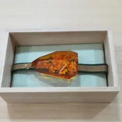 リユース　＊＊　琥珀　帯留め　18金　ペンダントトップ＊＊