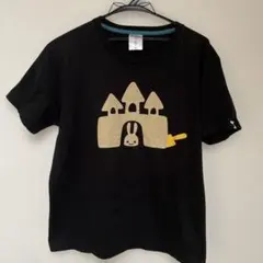 CUNE ★キューン　うさぎ　砂のお城　Tシャツ　ブラック　Mサイズのサムネイル