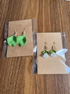 花のピアスセット