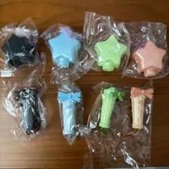 ミニペンライト 4色セット 星型 リボン　ガチャガチャのサムネイル