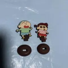 【大人気】アニメ クレヨンしんちゃん ラバースタンド ネネちゃん＆マサオくん