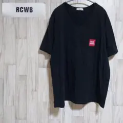 ●RCWB● バックプリントtシャツ ブラック アルファベット