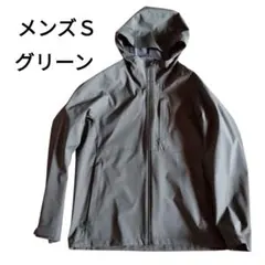 【美品】UNIQLO ブロックテックパーカ　S グリーン