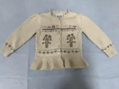 ラルフローレン　刺繍カーディガン 24m
