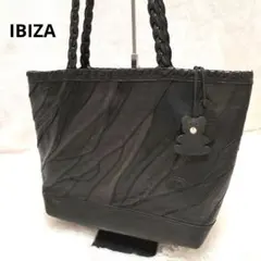 IBIZA イビサ トートバッグ レザー本革 パッチワーク 肩掛け