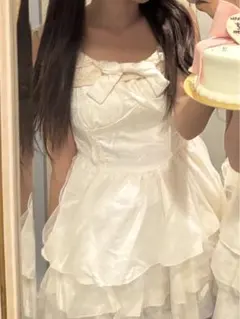 白いワンピース ホカンス ドレス 即日発送〇