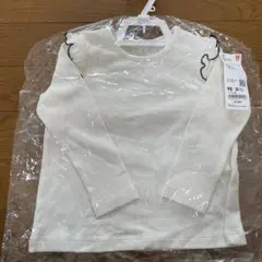 UNIQLO ベビー クルーネックT 長袖 ホワイト 90cm