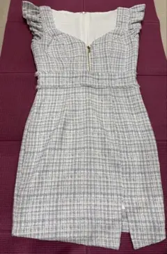 【リファ新品ブラシ付き】ツイードミニドレス