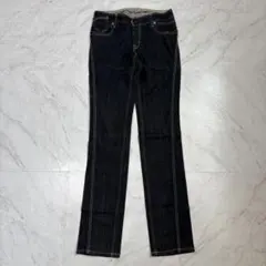 y2k アメカジ ストレートデニム インディゴ M ステッチ 日本製 美品