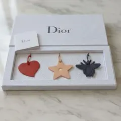 DIOR ノベルティー レザーチャーム ストラップ