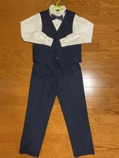 ネイビー フォーマルスーツセット 4点セット　150cm