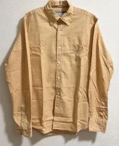 古着　シャツ　長袖　ユニセックス　チェック　ギンガム