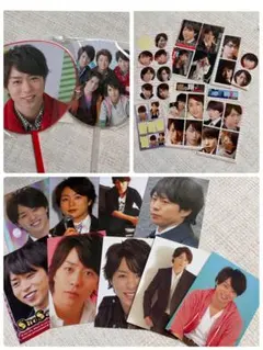 嵐 櫻井翔 グッズセット 写真 シール ミニうちわ