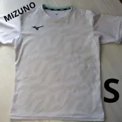 Mizuno★テニスウェア★ 幾何学模様★Tシャツ★半袖★ホワイト★スポーツ