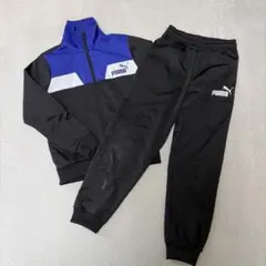 PUMA ジャージ上下セット 黒/青