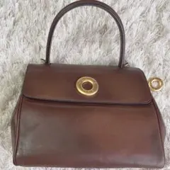 KTMama様Delvaux 2wayショルダーハンドバッグ ブラウン レザー - メルカリ