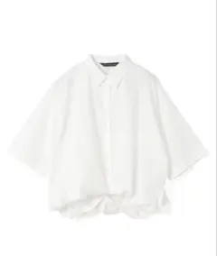 【美品】mizuiro ind バルーンシルエット シャツ ホワイト