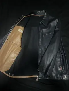 HERMES レザーブルゾン ブラックのサムネイル