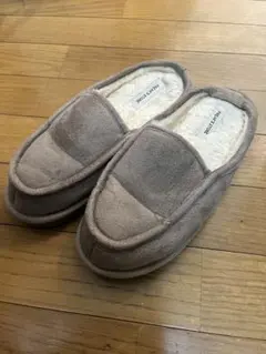 ベージュ スエード ムートンブーツ