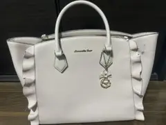 サマンサベガ samannsa フリル付きピンクハンドバッグ