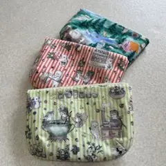 おまとめ生誕祭超価格　yukiemon ファブリック使用　ファスナーポーチ