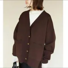 SLOBE IENA ワイドシルエットVネックカーディガンのサムネイル