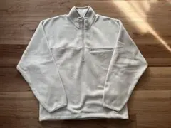 フリースオーバーサイズハーフジッププルオーバー