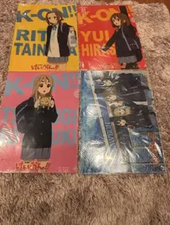 けいおん!! A4クリアファイル ローソンコラボ 4枚セット