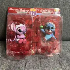 2025年クリスマスオーナメント ハッピーくじ エンジェル スティッチ　セット