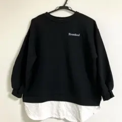 Cutie Blonde ブラック トレーナー L チュニック