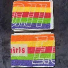 E-Girls タオル カラフルストライプ　2枚売り　a
