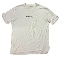 KANGOL カンゴール 半袖Tシャツ ホワイト ロゴ刺繍 メンズ　白