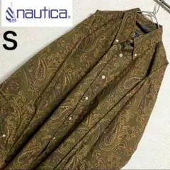 nautica ノーティカ 古着 小文字タグ　80's ペイズリー　総柄　シャツ