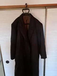 SHABBY ダークブラウン ストライプ コート