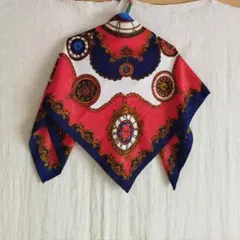 新品 大判シルクスカーフ 絹 ノスタルジック 中世デザイン