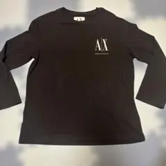 ARMANI EXCHANGE ロンT 長袖Tシャツ Mサイズ 黒 ロゴのサムネイル