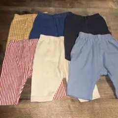 GU ユニクロ　7分丈レギンス　80 6枚セット