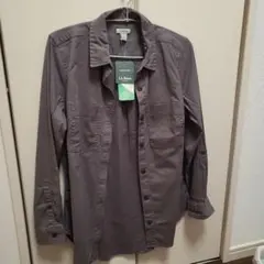 L.L.Bean Tencel グレー シャツ