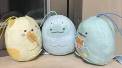 すみっコぐらし ぬいぐるみ ストラップ 3点セット とかげ