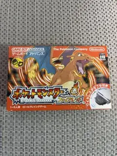 ゲームボーイアドバンスポケットモンスター ファイアレッド ワイヤレスアダプタ付