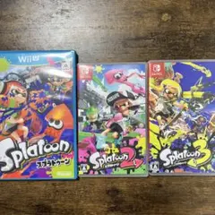 【お得】スプラトゥーン3種セットNintendo Switch WiiUのサムネイル