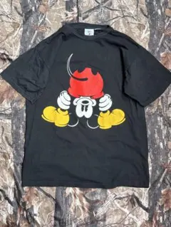90s Mickey & Co. 逆さミッキー Tシャツ クラック オフィシャル