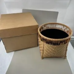 竹製小型バスケット（箱付き）B005