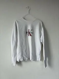 カルバンクライン　トレーナー　白　スウェット